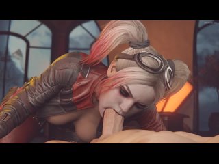 3d sex harley quinn and her horny mouth